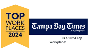 2024 Top Workplace badge from Tampa Bay Times for Spoor Bunch Franz.