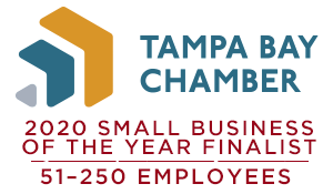 Tampa Bay Chamber 2020 Small Business of the Year Finalist (51-250 Employees) Award.