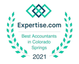 Expertise.com award for Best Accountants in Colorado Springs, 2021.