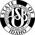 A logo of Idaho Association of School Business Officials.